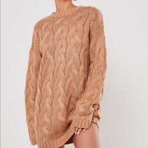 ✨NWT Missguided camel sweater dress